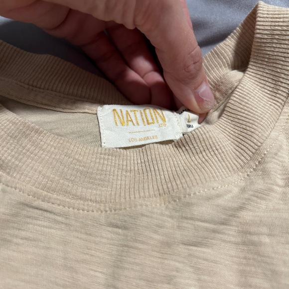 Neutral Ruffle Sleeve Top - Picture 3 of 8